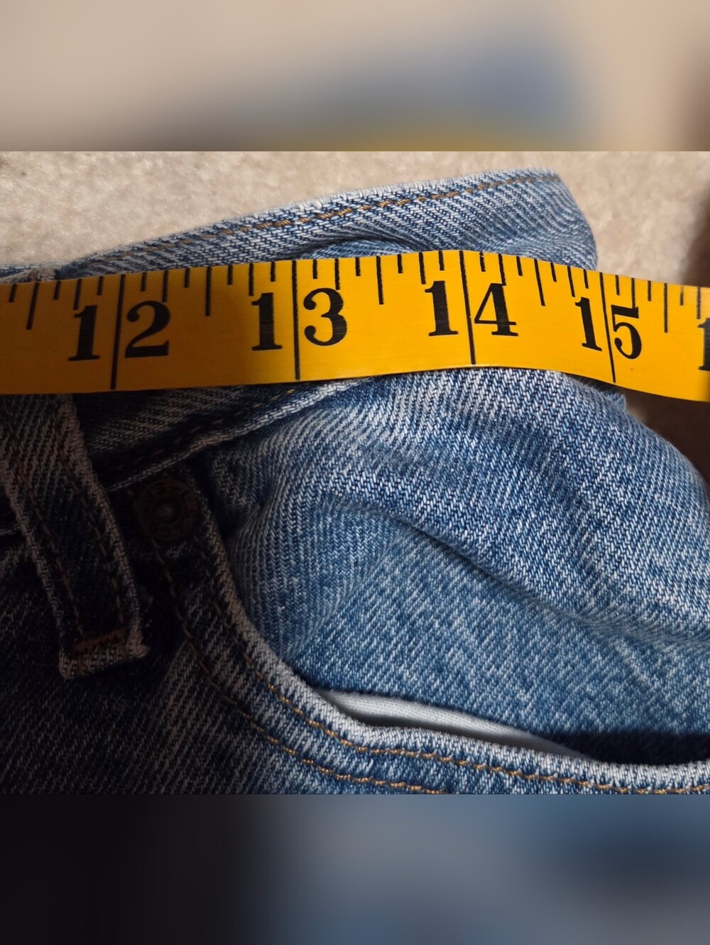 Vintage Y2K 2000s Levi’s 550 Mom Relaxed Fit Tapered Denim Jeans Womens Size 14M - Picture 6 of 8